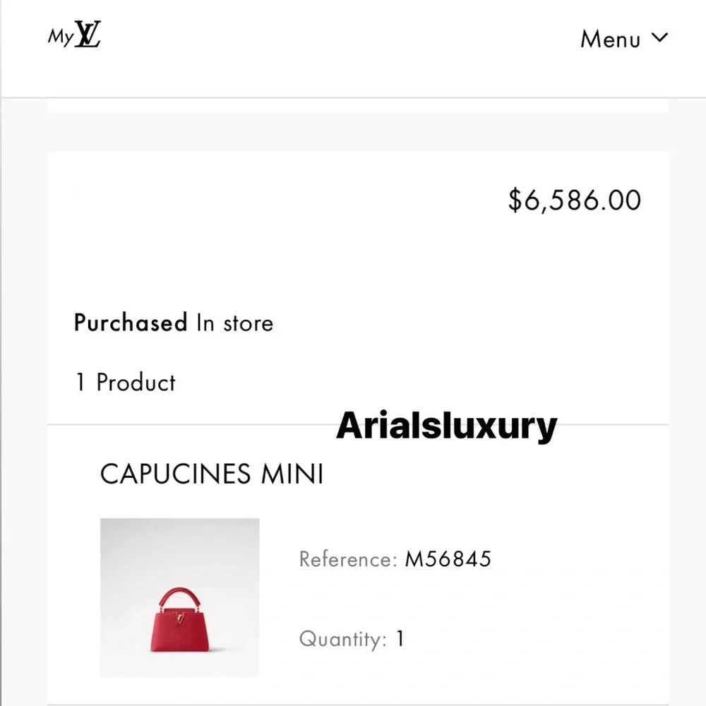 Louis Vuitton Mini Capucines Scarlet Red - Picture 7 of 16